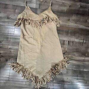 Fringe Tan Costume Dress